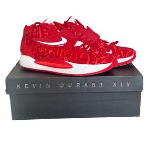 Nike KD14 TB Promo 'University Red' White Basketball Shoes DM5040-603 Men's 8